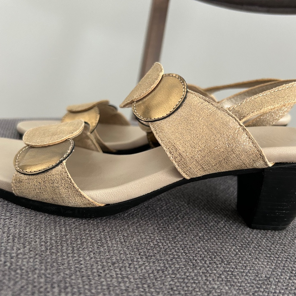 Gold sandals